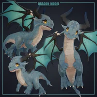 3D-модель Dragonewt Cyanos