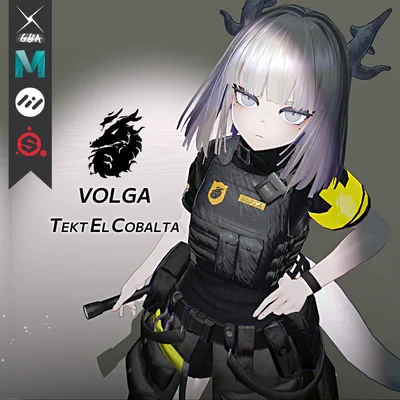 3D-модель персонажа Volga Tekt El Cobalta для VRChat