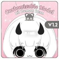 Кастомизируемая Live2D модель Lil Demon Bean