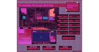 Пакет оверлеев для стрима Retro Red Purple