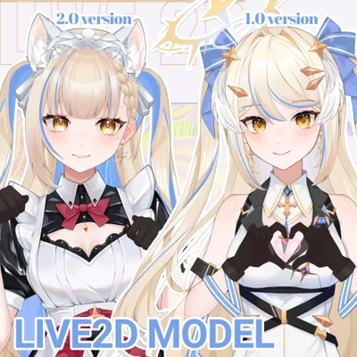 Live2D-модель Tenshi (полный рост)