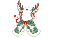 Анимированная накидка с капюшоном оленя Reindeer Hooded Coat