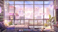 Анимированный фон для стримов Huyuu no Hoshi