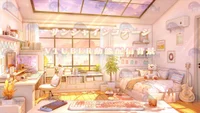 Анимированный фон для стримов Sunshine Cottage