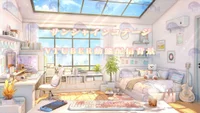 Анимированный фон для стримов Sunshine Cottage