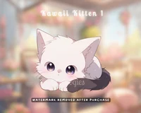 Ассеты для витуберов 5x Kawaii Kittens