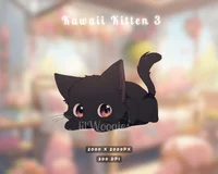 Ассеты для витуберов 5x Kawaii Kittens