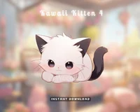 Ассеты для витуберов 5x Kawaii Kittens