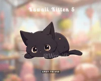 Ассеты для витуберов 5x Kawaii Kittens