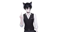 Live2D модель кота-дворецкого Bartender Butler Cat Boy для VTube Studio