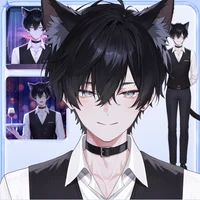 Live2D модель кота-дворецкого Bartender Butler Cat Boy для VTube Studio