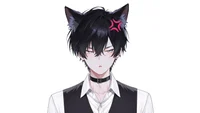 Live2D модель кота-дворецкого Bartender Butler Cat Boy для VTube Studio