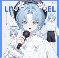 Live2D-модель школьника с кошачьими ушками Bell Cat-eared School Boy