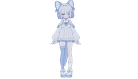 Live2D-модель лисицы Blue Kitten