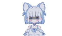Live2D-модель лисицы Blue Kitten