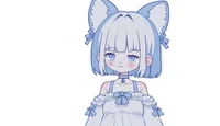 Live2D-модель лисицы Blue Kitten