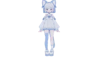 Live2D-модель лисицы Blue Kitten