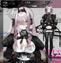 Live2D-модель Battle Maid NVPU (полный рост)