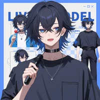Live2D-модель Black-haired boy