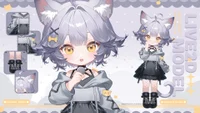 Готовая Live2D модель Candy 2 Aly