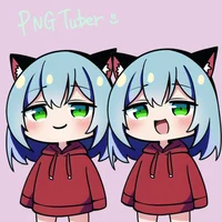 PNGTuber-аватар cat-blue
