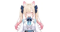 Live2D модель Cat-eared Twin-tail Girl с чиби-формой и сменой причесок