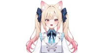 Live2D модель Cat-eared Twin-tail Girl с чиби-формой и сменой причесок