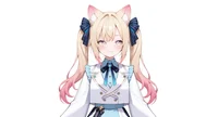 Live2D модель Cat-eared Twin-tail Girl с чиби-формой и сменой причесок