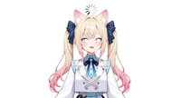 Live2D модель Cat-eared Twin-tail Girl с чиби-формой и сменой причесок