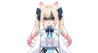 Live2D модель Cat-eared Twin-tail Girl с чиби-формой и сменой причесок