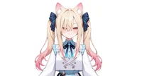 Live2D модель Cat-eared Twin-tail Girl с чиби-формой и сменой причесок