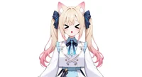 Live2D модель Cat-eared Twin-tail Girl с чиби-формой и сменой причесок