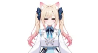 Live2D модель Cat-eared Twin-tail Girl с чиби-формой и сменой причесок