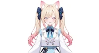 Live2D модель Cat-eared Twin-tail Girl с чиби-формой и сменой причесок