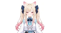 Live2D модель Cat-eared Twin-tail Girl с чиби-формой и сменой причесок