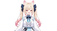 Live2D модель Cat-eared Twin-tail Girl с чиби-формой и сменой причесок