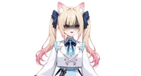Live2D модель Cat-eared Twin-tail Girl с чиби-формой и сменой причесок