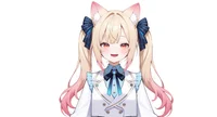 Live2D модель Cat-eared Twin-tail Girl с чиби-формой и сменой причесок