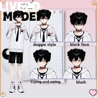 Черноволосый парень-пес Black-haired Boy Dog Character