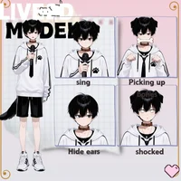 Черноволосый парень-пес Black-haired Boy Dog Character