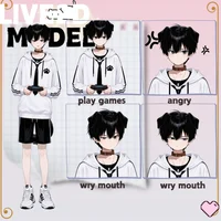 Черноволосый парень-пес Black-haired Boy Dog Character