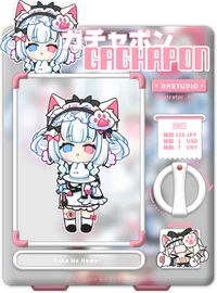 Live2D-модель Chibi Cyberpunk Maid