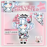 Live2D-модель Chibi Cyberpunk Maid