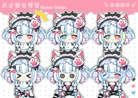 Live2D-модель Chibi Cyberpunk Maid