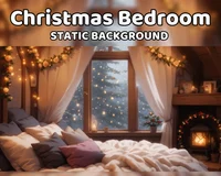 Анимированный фон для стрима Christmas Bedroom