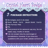 Набор бейджей Crystal Heart
