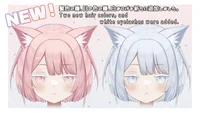 Кастомизируемая Live2D-модель кошкодевочки Chikuwa-chan в стиле Jirai Kei