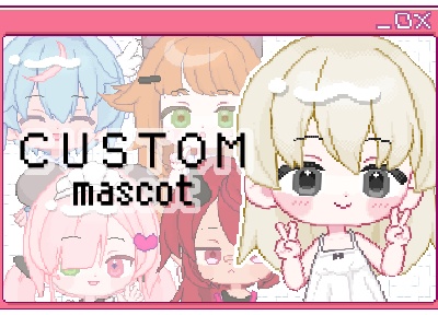 Кастомизируемая пиксельная чиби-модель CUSTOM Mascot