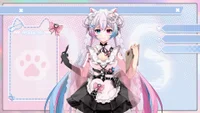 Набор оверлеев для стрима Cyberpunk Maid