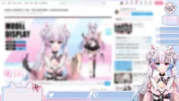 Набор оверлеев для стрима Cyberpunk Maid